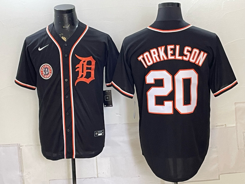 Men Detroit Tigers #20 Torkelson black Nike 2026 MLB Jersey 0825001->detroit tigers->MLB Jersey
